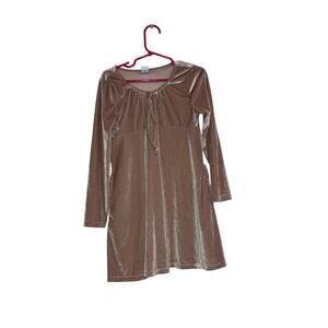 Old Navy Light Pink Velvet Dress Size 6-7